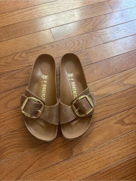 Birkenstock Shoes - Brown Birkenstock Madrid Big Buckle Sandals size 36